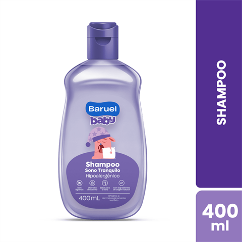 Shampoo Infantil Baruel Baby Sono Tranquilo Com 400ml