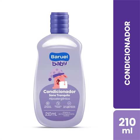 Condicionador Infantil Baruel Baby Sono Tranquilo Com 210ml