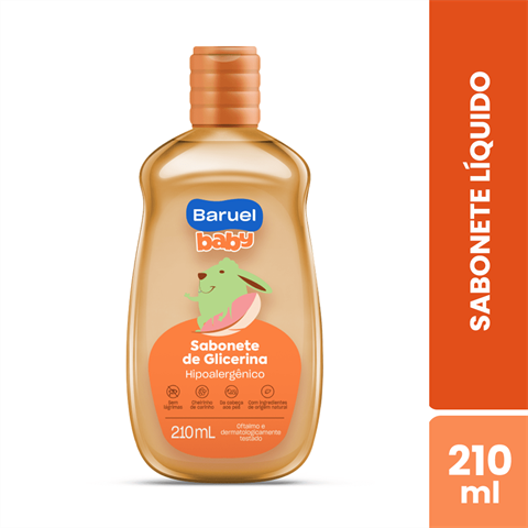 Sabonete Líquido Infantil Baruel Baby Glicerina Com 210ml