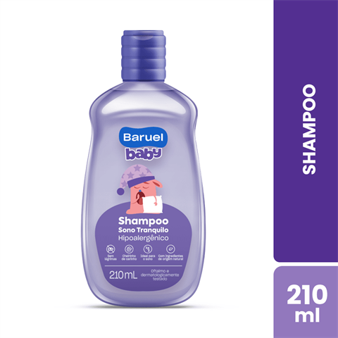 Shampoo Infantil Baruel Baby Sono Tranquilo Com 210ml