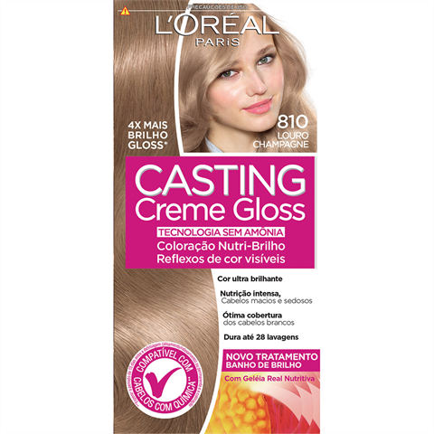 Coloração Casting Creme Gloss 810 Louro Champagne