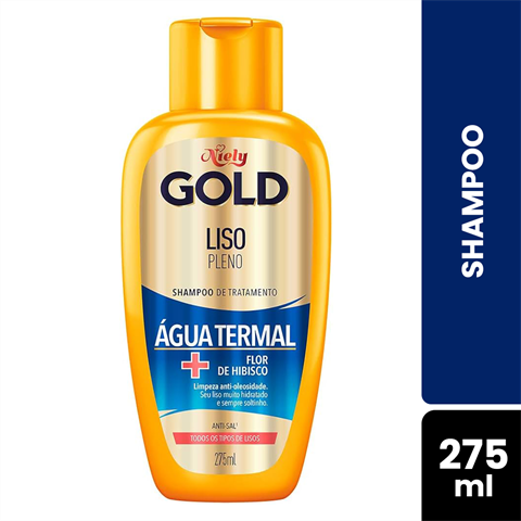 Niely Gold Shampoo De Tratamento Liso Pleno, 275ml