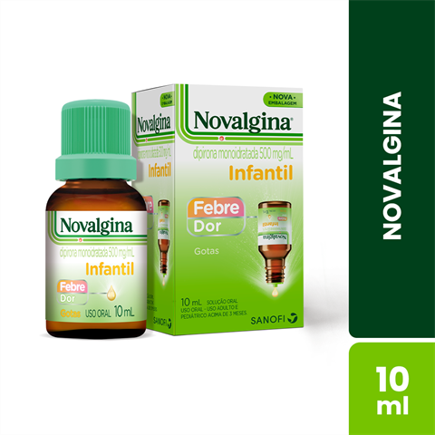 Novalgina 500mg/ml Gotas Infantil Com 10ml