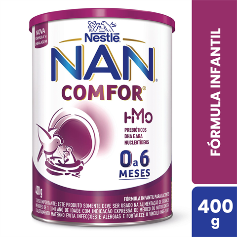 Fórmula Infantil Nan Comfor HMO De 0 A 6 Meses Com 400g