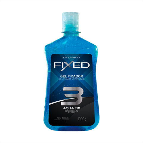 Gel Fixador Fixed Aqua Fix 3 Azul Com 1kg