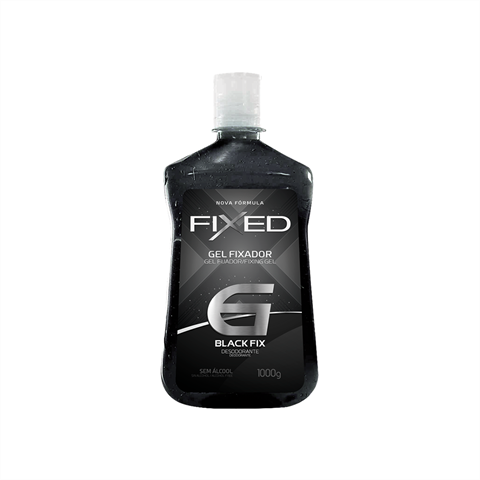 Gel Fixador Fixed Black Fix 6 Preto Com 1kg
