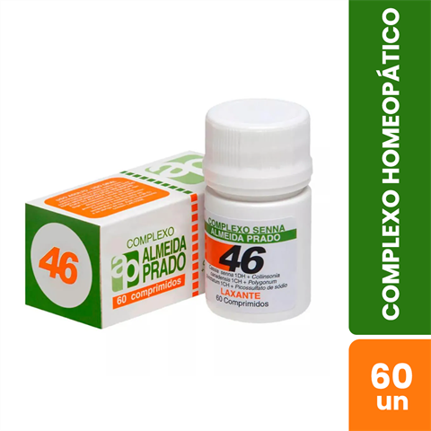 Complexo Homeopático Senna Almeida Prado 46 Com 60 Comprimidos