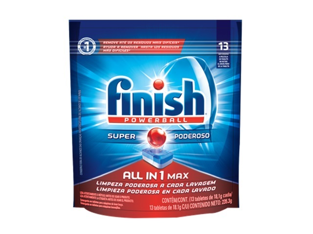 Detergente para Lava Louças em Tablete Finish 13 unidades