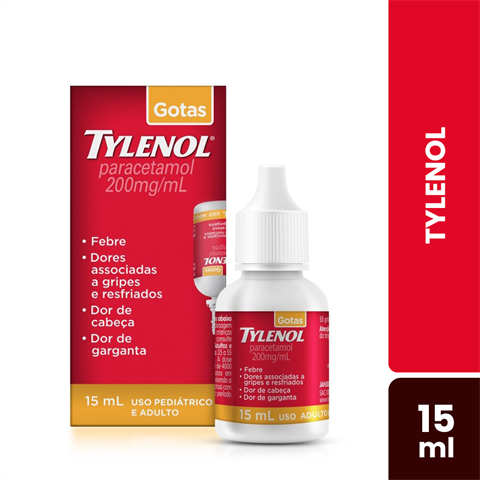 Tylenol 200mg/ml Gotas Com 15ml