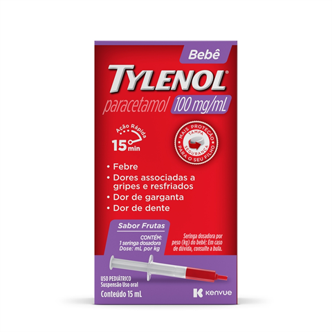 Tylenol 100mg/ml Bebê Com 15 ml