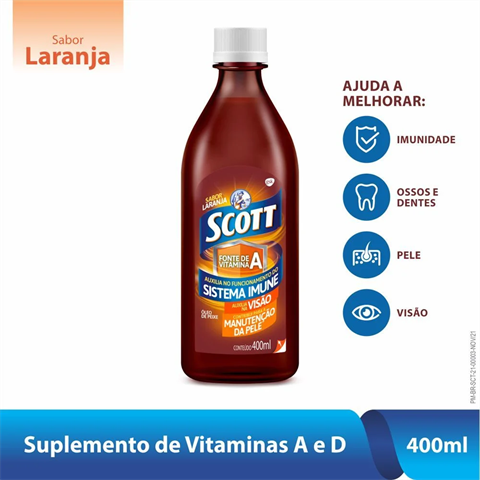 Scott Sabor Laranja, Frasco com 400ml