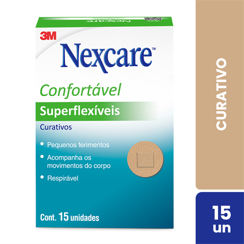Curativo Nexcare Superflexíveis Redondos Com 15 Unidades