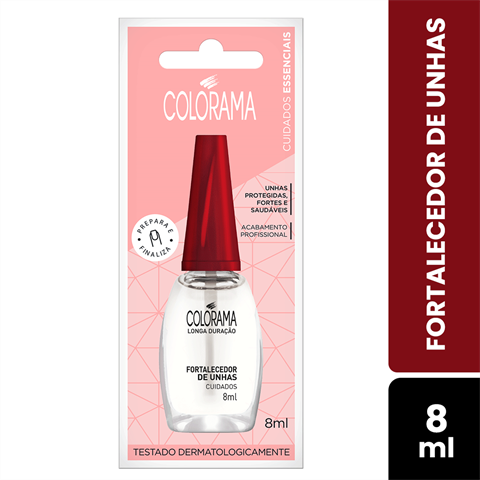 Esmalte Longa Duração BL Cuidados Fortalecedor de Unhas Colorama 8ml