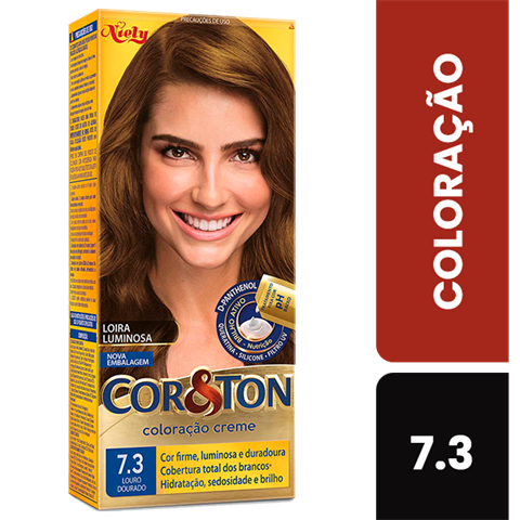 Coloração Niely Cor&Ton Louro Dourado 7.3