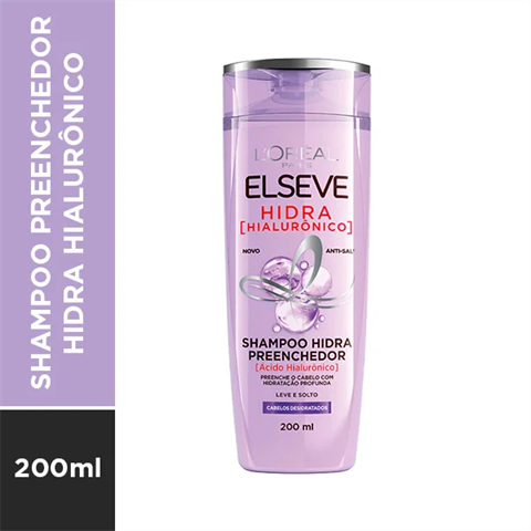 Shampoo Preenchedor L'Oréal Elseve Hidra Hialurônico, 200ml