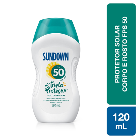 Protetor Solar Sundown Regular Fps 50 120ml