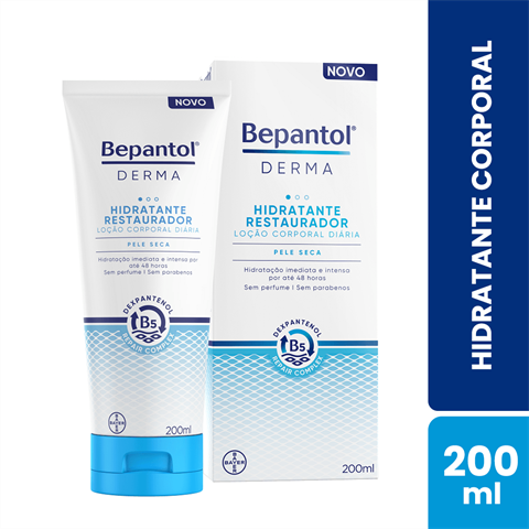 Creme Corporal Bepantol Derma Hidratante Restaurador Com 200ml