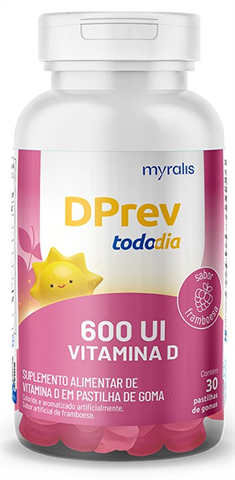 Dprev Todo Dia 600Ui Pastilhas Framboesa C/30