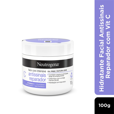 Hidratante Facial Neutrogena Antissinais Reparador Face Care Intensive Com 100g