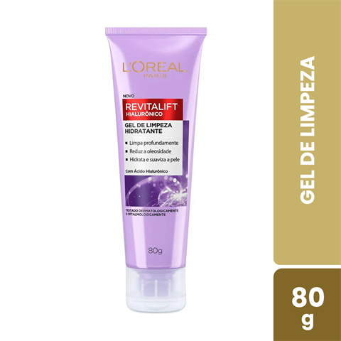 Gel De Limpeza Anti-idade L´Oréal Paris Revitalift Hialurônico, 80g