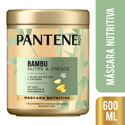 Máscara De Tratamento Pantene Bambu 600ml