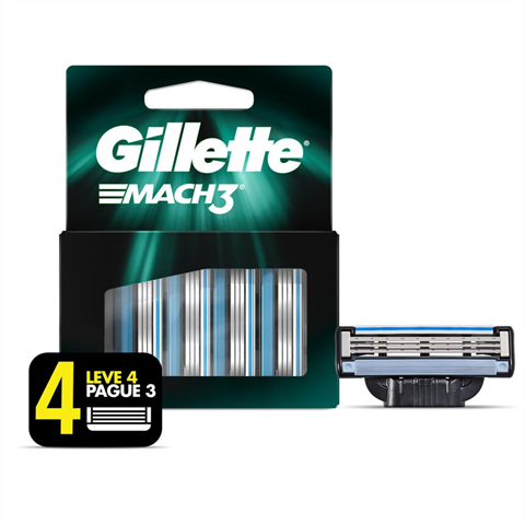 Carga Para Barbear Gillette Mach3 4 Unidades