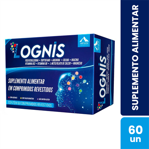 Suplemento Alimentar Lognis Com 60 Comprimidos Revestidos