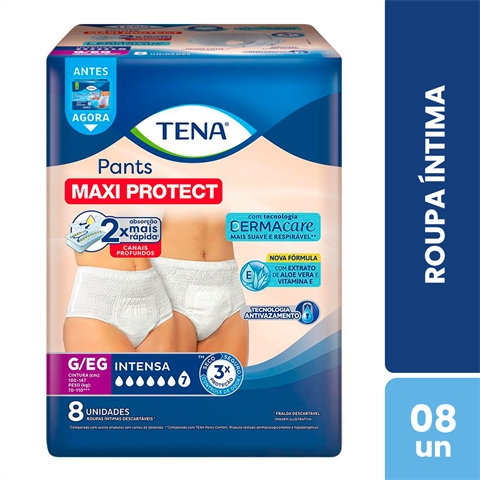 Roupa Íntima Tena Pants Maxi Protect G/EG Com 8 Unidades