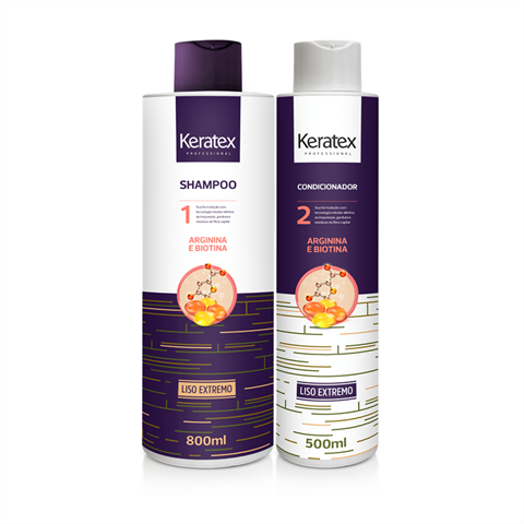 Shampoo + Condicionador Keratex Liso Extremo