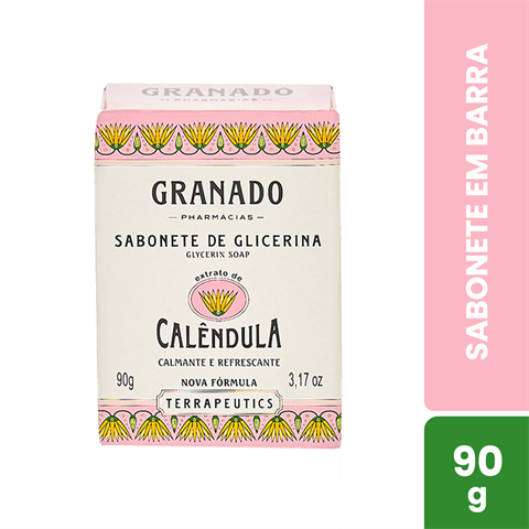 Sabonete Em Barra Granado Terrapeutics Glicerina Calêndula Com 90g