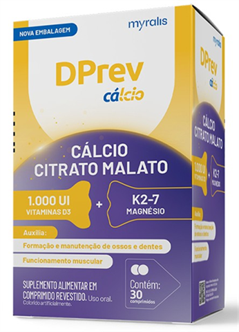 Dprev Calcio 1000Ui Comprimido Revestido Com 30
