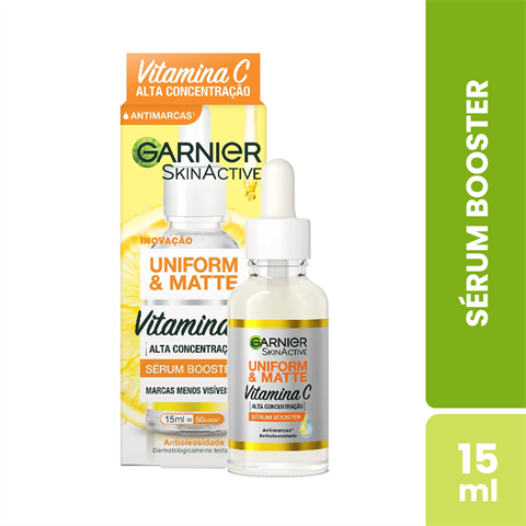 Sérum Facial Antimarcas Garnier Vitamina C Efeito Matte, 15ml
