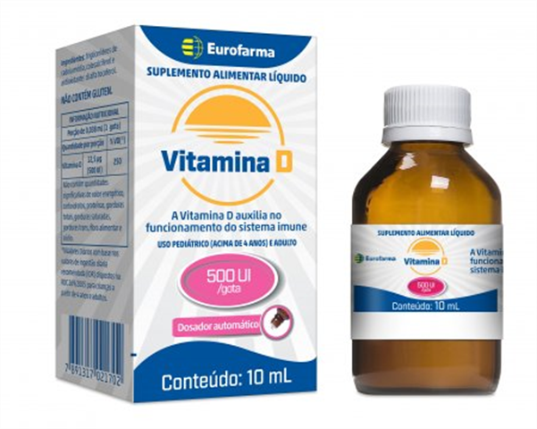 Vitamina D 500 Ui Solução Oral X 10ml
