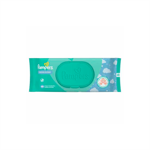 Lenço Umedecido Pampers Cheirinho De Bebe Com 48 Unidades