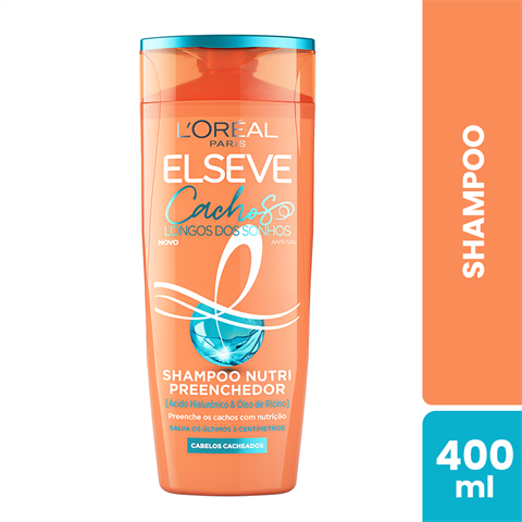 Shampoo Nutri Preenchedor L'Oréal Paris Elseve Cachos dos Sonhos, 400ml