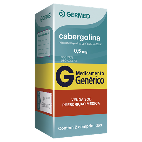 Cabergolina 0,5mg C/2 Comprimidos Germed