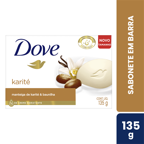 Sabonete Em Barra Dove Manteiga De Karité E Baunilha Com 135g