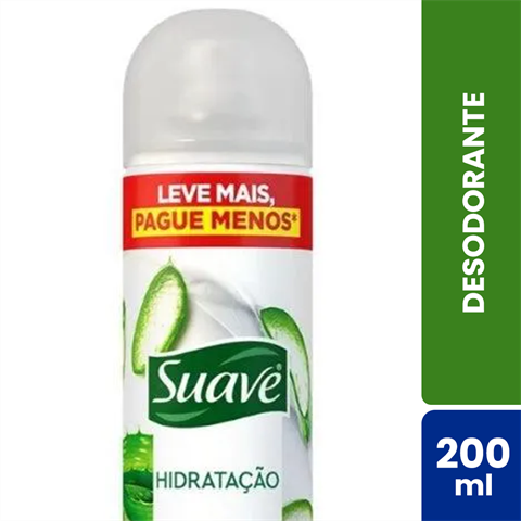 Desodorante Antitranspirante Suave Aerossol Hidratação 48h Com 200ml