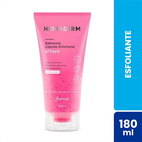 Esfoliante Hidraderm Pitaya Corpo E Rosto Com 180ml