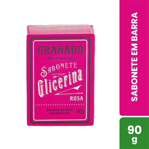 Sabonete Em Barra Granado Glicerina Rosa Com 90g