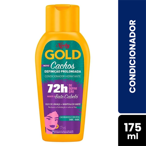 Condicionador Niely Gold Cachos Definição Prolongada Com 175ml