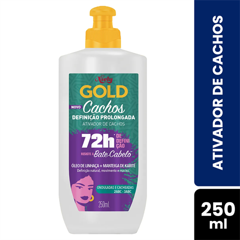 Ativador De Cachos Niely Gold Cachos Poderosos, 250ml