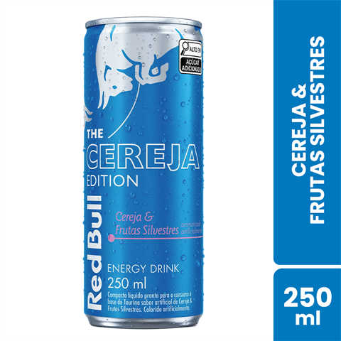 Red Bull The Cereja Edition Sabor Cereja & Frutas Silvestres Com 250ml