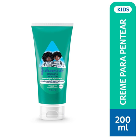 Creme Para Pentear Johnson's Baby Blackinho Poderoso 200ml