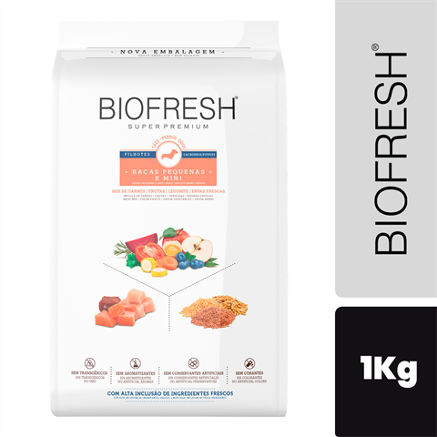 Ração Biofresh Cão Filhote Porte Pequeno E Mini Sabor Mix De Carnes Com 1kg