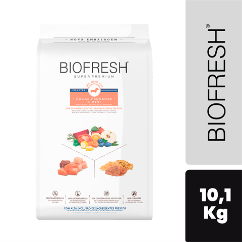 Ração Biofresh Cão Filhote Porte Pequeno E Mini Sabor Mix De Carnes Com 10,1kg