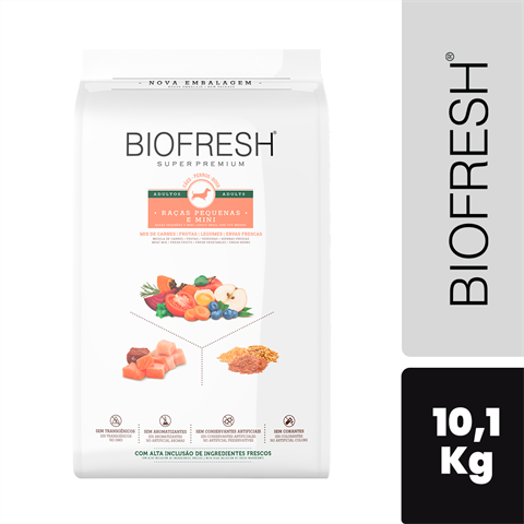 Ração Biofresh Cão Adulto Porte Pequeno E Mini Sabor Mix De Carnes Com 10,1kg
