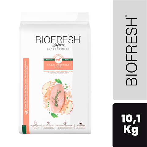 Ração Biofresh Cão Adulto Porte Pequeno E Mini Sabor Frango Com 10,1kg