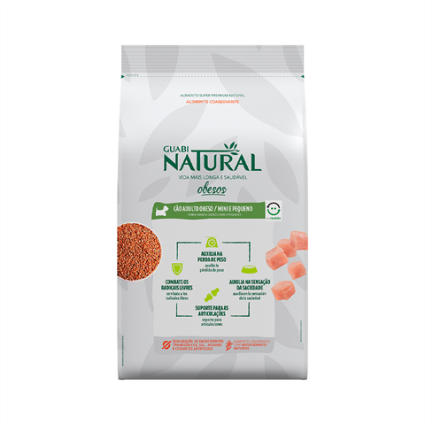 Ração Para Cães Obeso Guabi Natural Porte Pequena/Mini 10,1kg