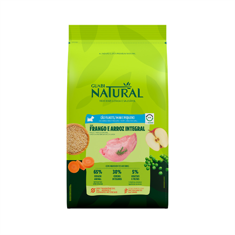 Ração Para Cães Guabi Natural Filhote Frango e Arroz Integral 1kg
